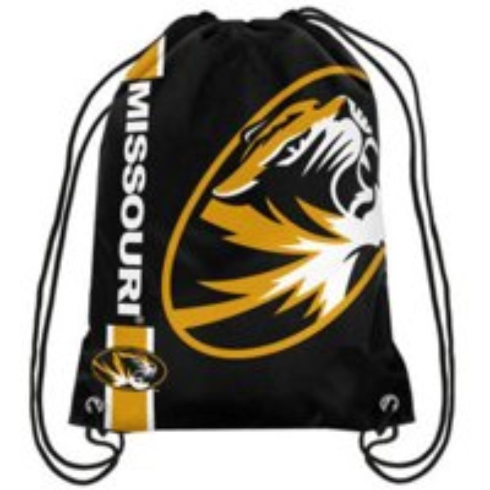 MISSOURI TIGERS DRAWSTRING NYLON BACKSACK NEW